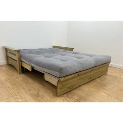 Cambridge Sofa Bed UK | Wooden Frame Futon Sofa Bed with Storage | Funky Futon