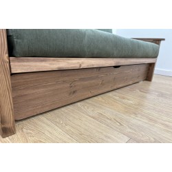 Cambridge Sofa Bed UK | Wooden Frame Futon Sofa Bed with Storage | Funky Futon