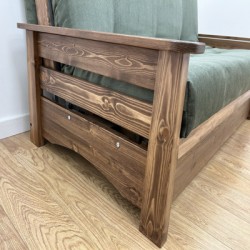 Cambridge Sofa Bed UK | Wooden Frame Futon Sofa Bed with Storage | Funky Futon