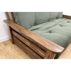 Cambridge Sofa Bed UK | Wooden Frame Futon Sofa Bed with Storage | Funky Futon